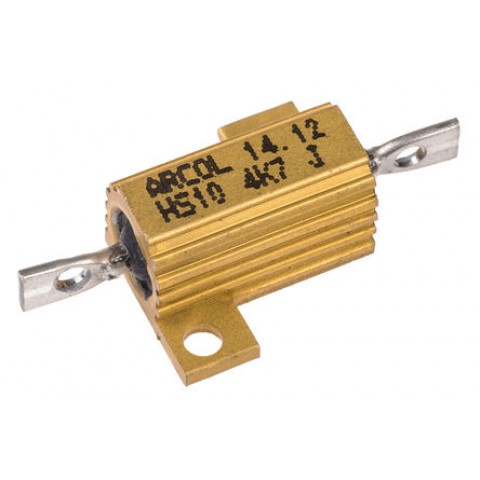 HS 10W 4K7J HEATSINK RESISTOR 5% 